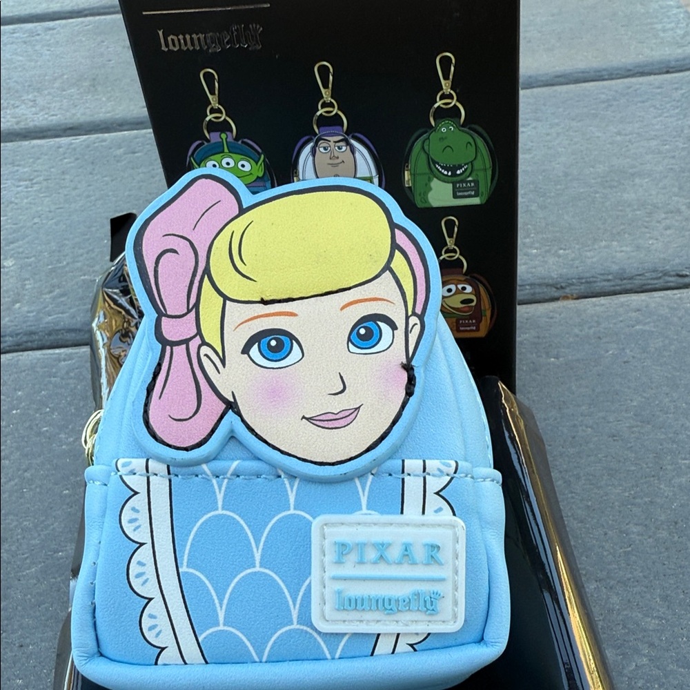 Loungefly Pixar Bo Peep Backpack Keychain